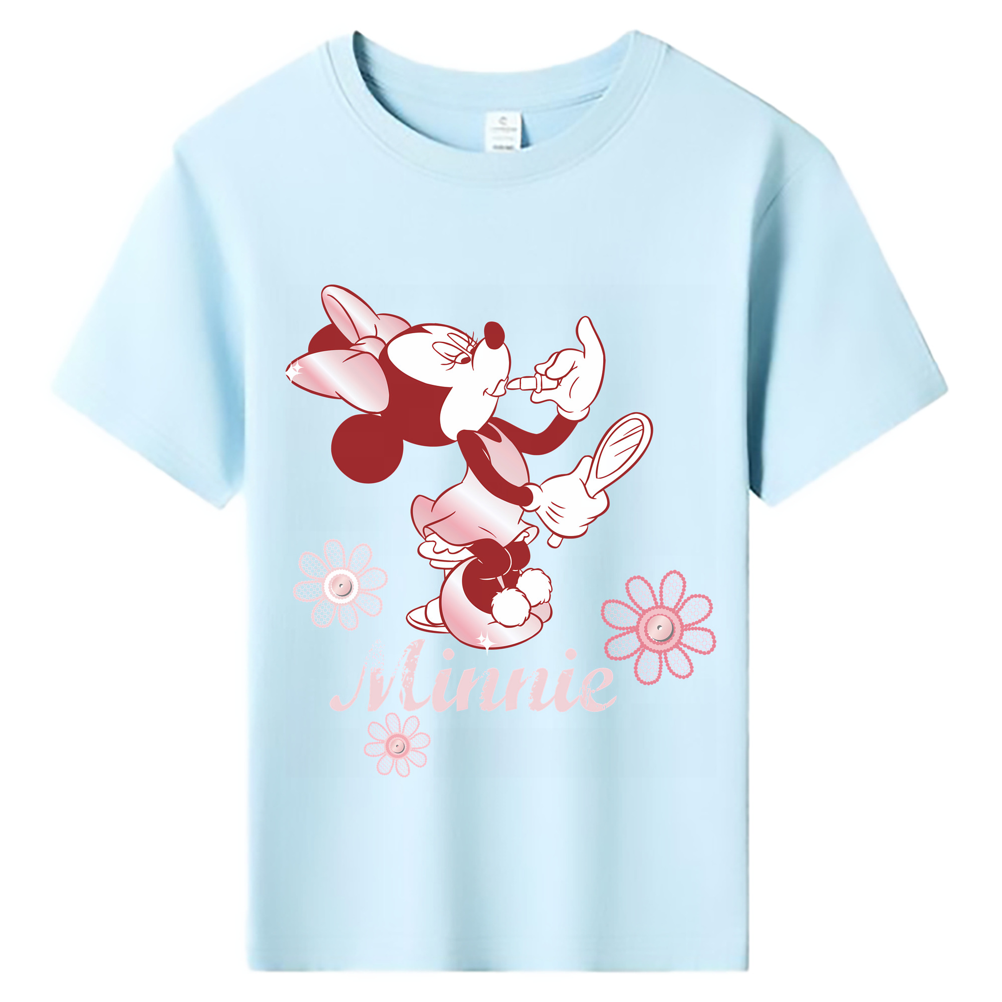 （画像用） ミッキーマウス Mickey Mouse 綿100％キッズTシャツ（フロントプリント）